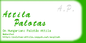 attila palotas business card